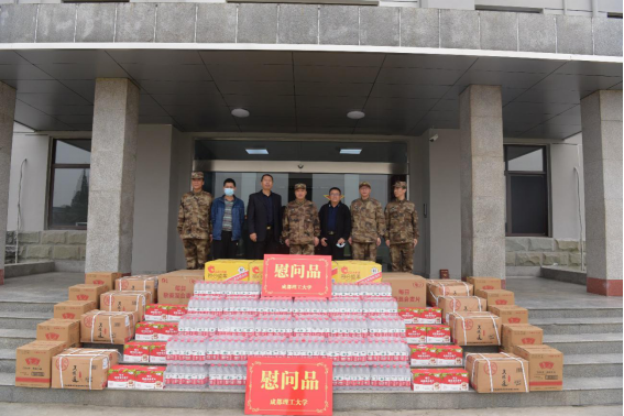 党委武装部,保卫处走访慰问我校军训承训部队官兵